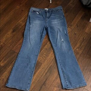 Stylish High Rise Blue Jeans
